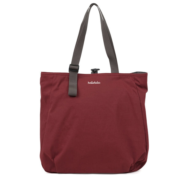 JONNA (ECO Edition) - Double-sided Versatile Tote - HELLOLULU LIVING SOLUTIONS. Berry Wine/ Glacier Gray (New Color)