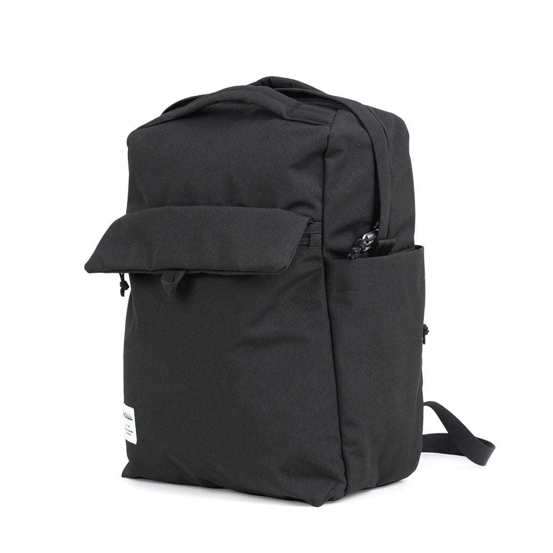 CARTER (ECO Edition) - All Day Backpack - HELLOLULU LIVING SOLUTIONS. Flat Black