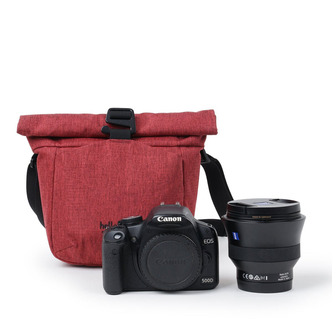 DEON (ECO Edition) - Compact Camera Bag - HELLOLULU LIVING SOLUTIONS. Solid Wine