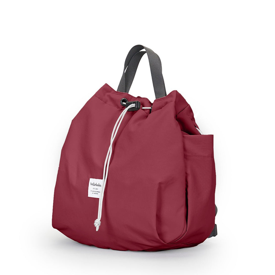 EMMA - Mini Everyday Totepack - HELLOLULU LIVING SOLUTIONS. Ruby Red