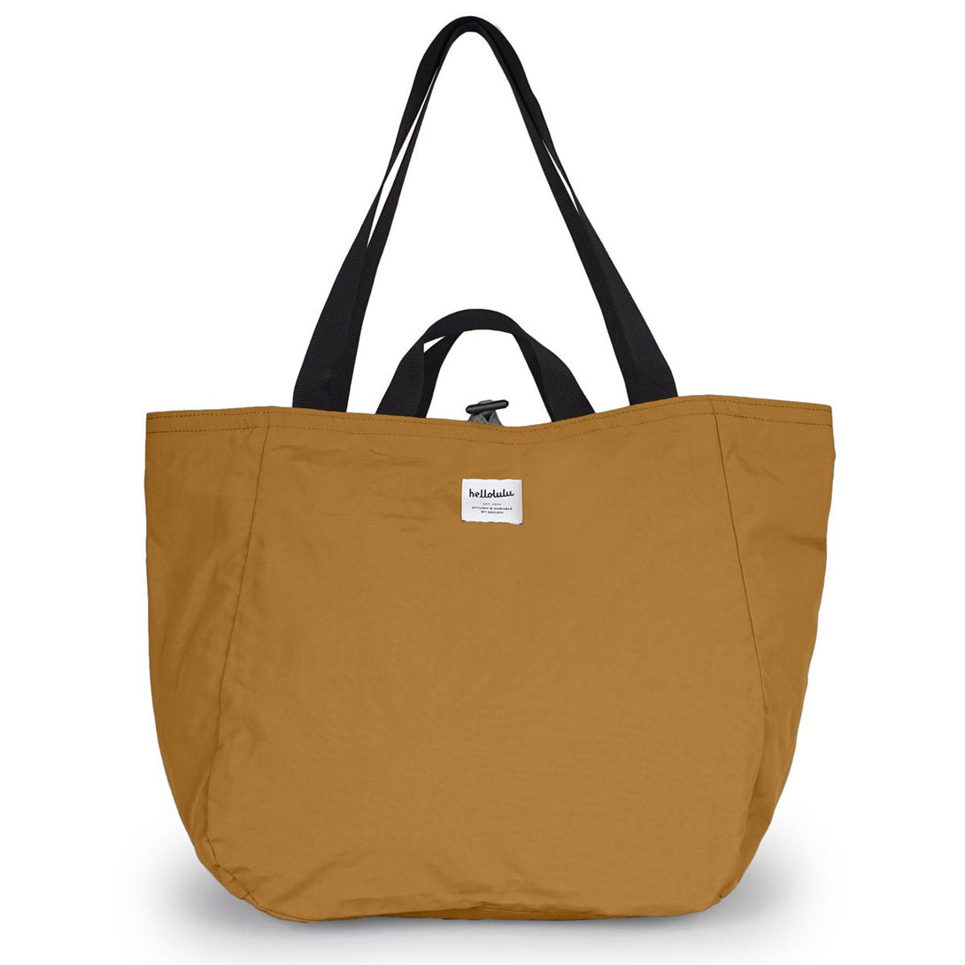 JAKE - Double-sided 2-way Tote - HELLOLULU LIVING SOLUTIONS. Toffee / Slate Gray