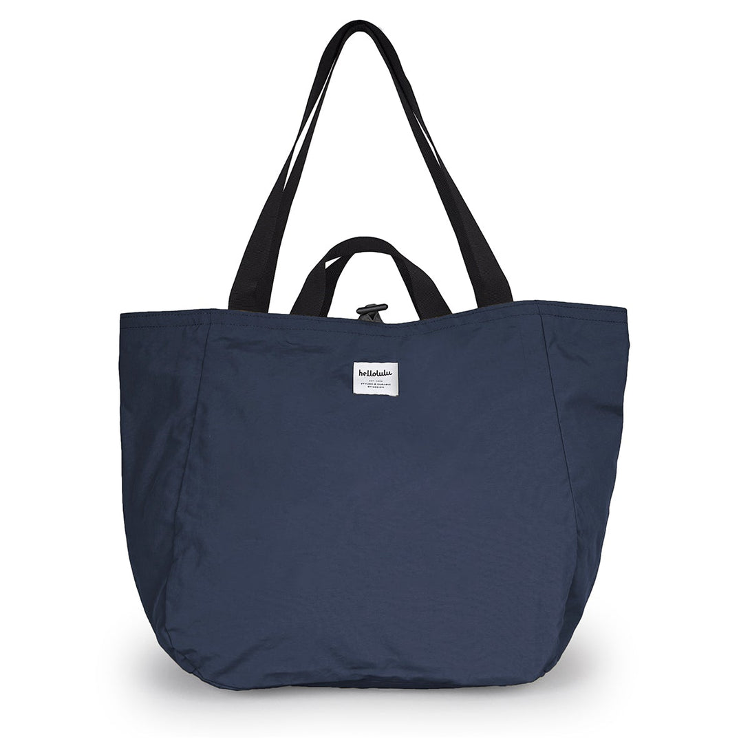 JAKE - Double-sided 2-way Tote - HELLOLULU LIVING SOLUTIONS. Prussian Blue / Iron Gray