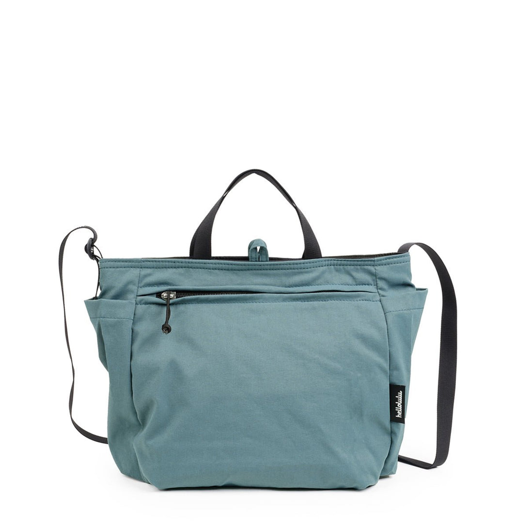JOLIE (ECO Edition) - Double-sided 2-Way Shoulder Bag - HELLOLULU LIVING SOLUTIONS. Classic Blue/Clay Khaki