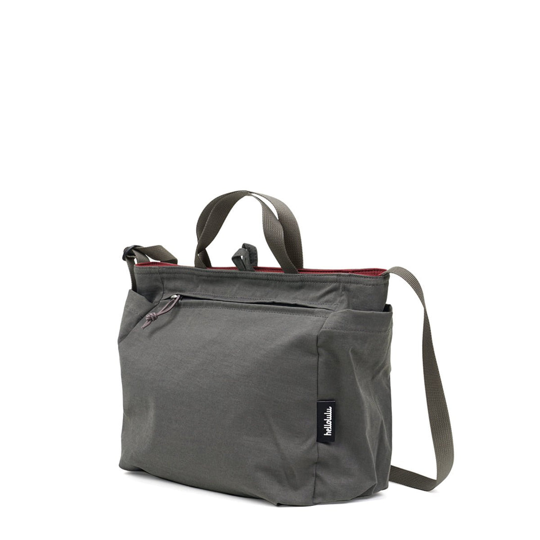 JOLIE (ECO Edition) - Double-sided 2-Way Shoulder Bag - HELLOLULU LIVING SOLUTIONS. Berry Wine/ Glacier Gray (New Color)