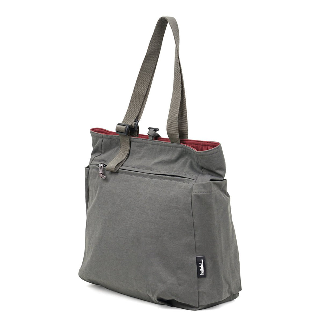 JONNA (ECO Edition) - Double-sided Versatile Tote - HELLOLULU LIVING SOLUTIONS. Berry Wine/ Glacier Gray (New Color)