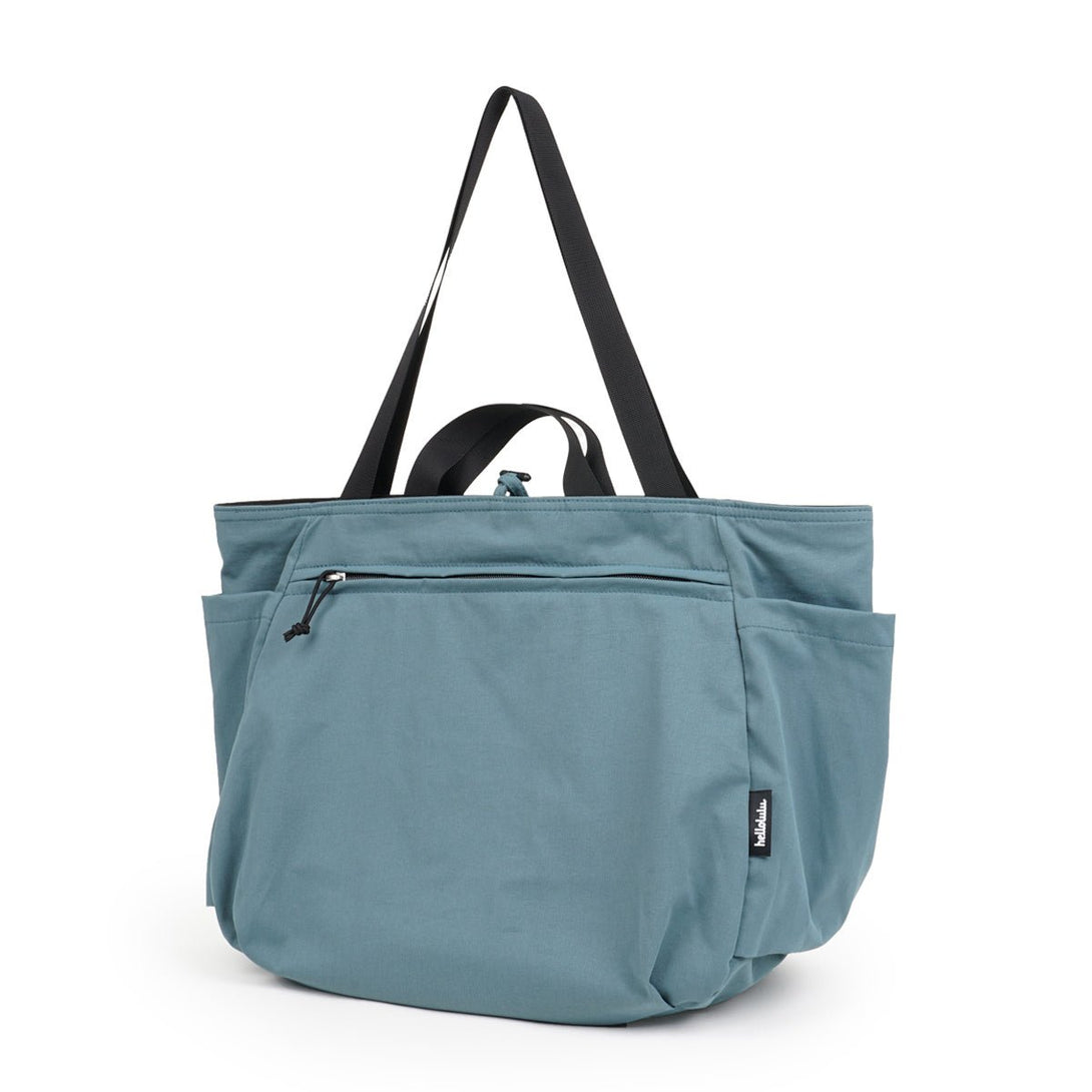 JAKE (ECO Edition) - Double-sided 2-way Tote - HELLOLULU LIVING SOLUTIONS. Ultra Black/Shaded Spruce