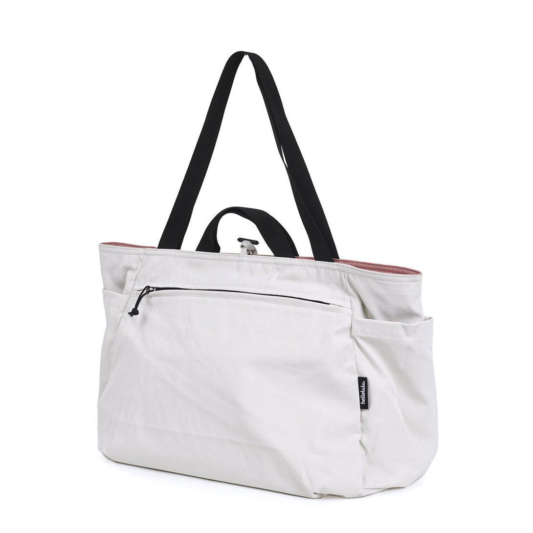 JAKE (ECO Edition) - Double-sided 2-way Tote - HELLOLULU LIVING SOLUTIONS. Cloud Pink/Linen