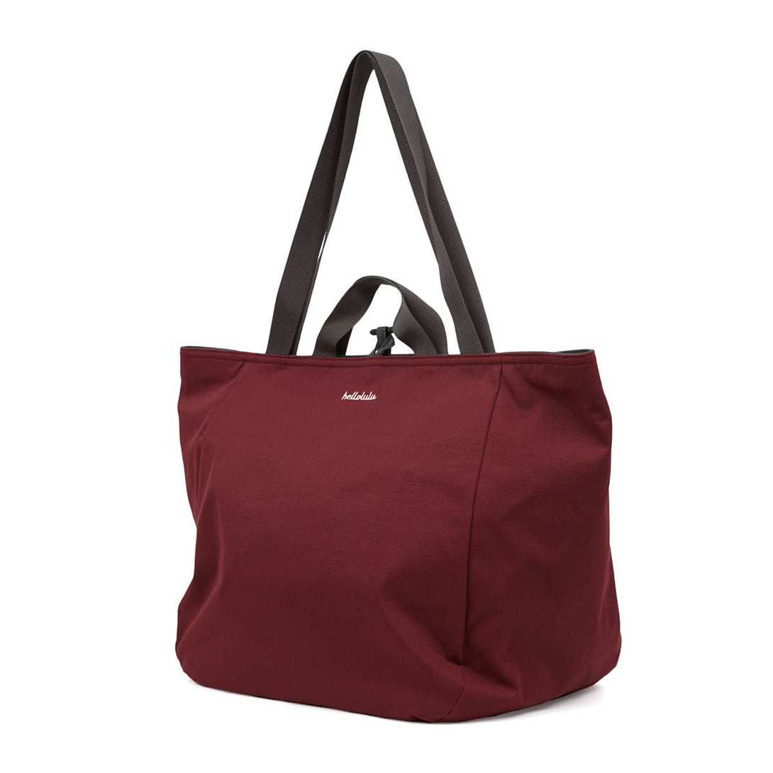 JAKE (ECO Edition) - Double-sided 2-way Tote - HELLOLULU LIVING SOLUTIONS. Berry Wine/ Glacier Gray (New Color)