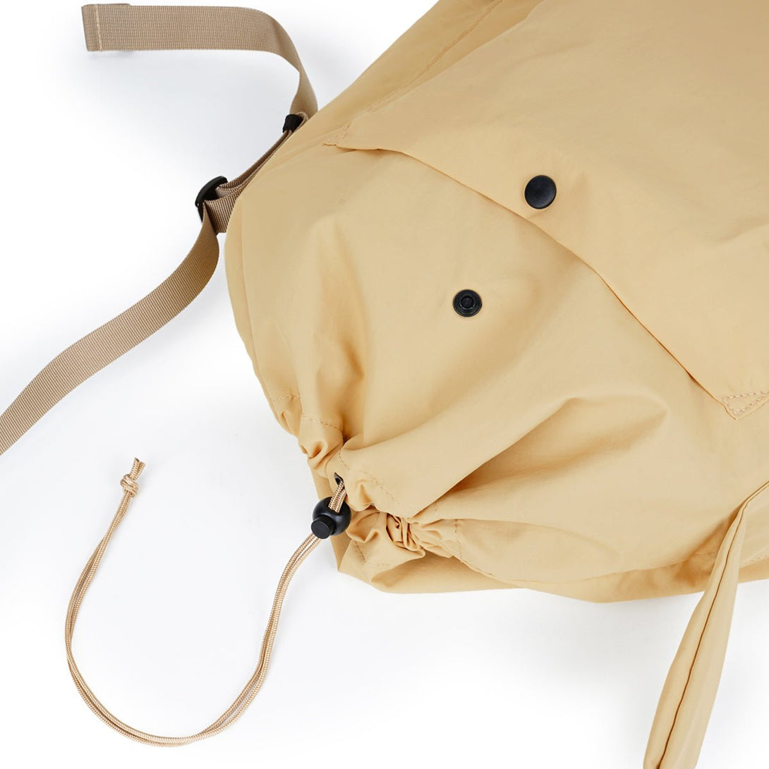 NICK - 2 Way Drawstring Shoulder Bag - HELLOLULU LIVING SOLUTIONS. Light Oak (New Color)