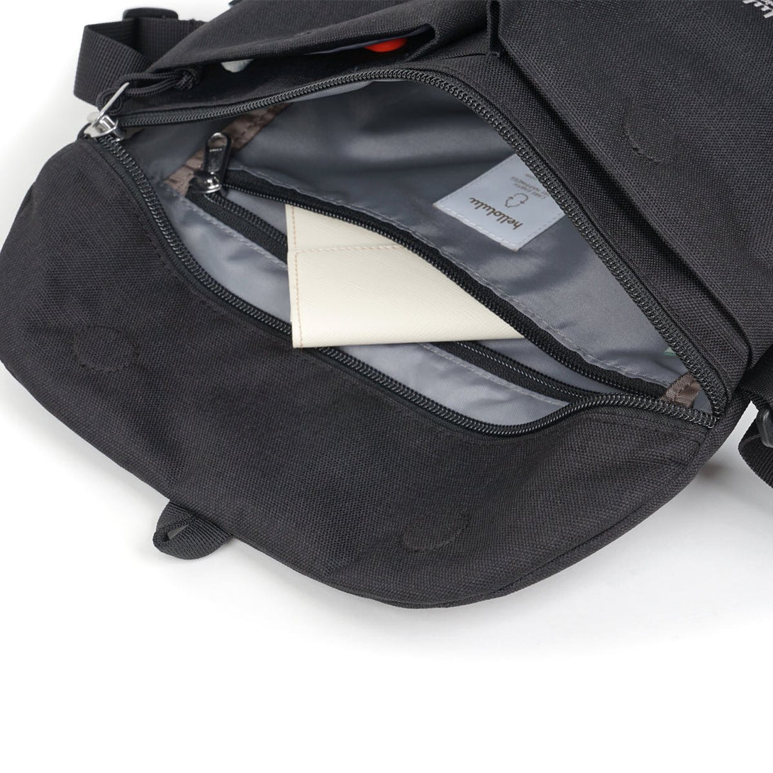 MINI KASEN (ECO Edition) - Mini All Day Shoulder Bag - HELLOLULU LIVING SOLUTIONS. Black (New Color)
