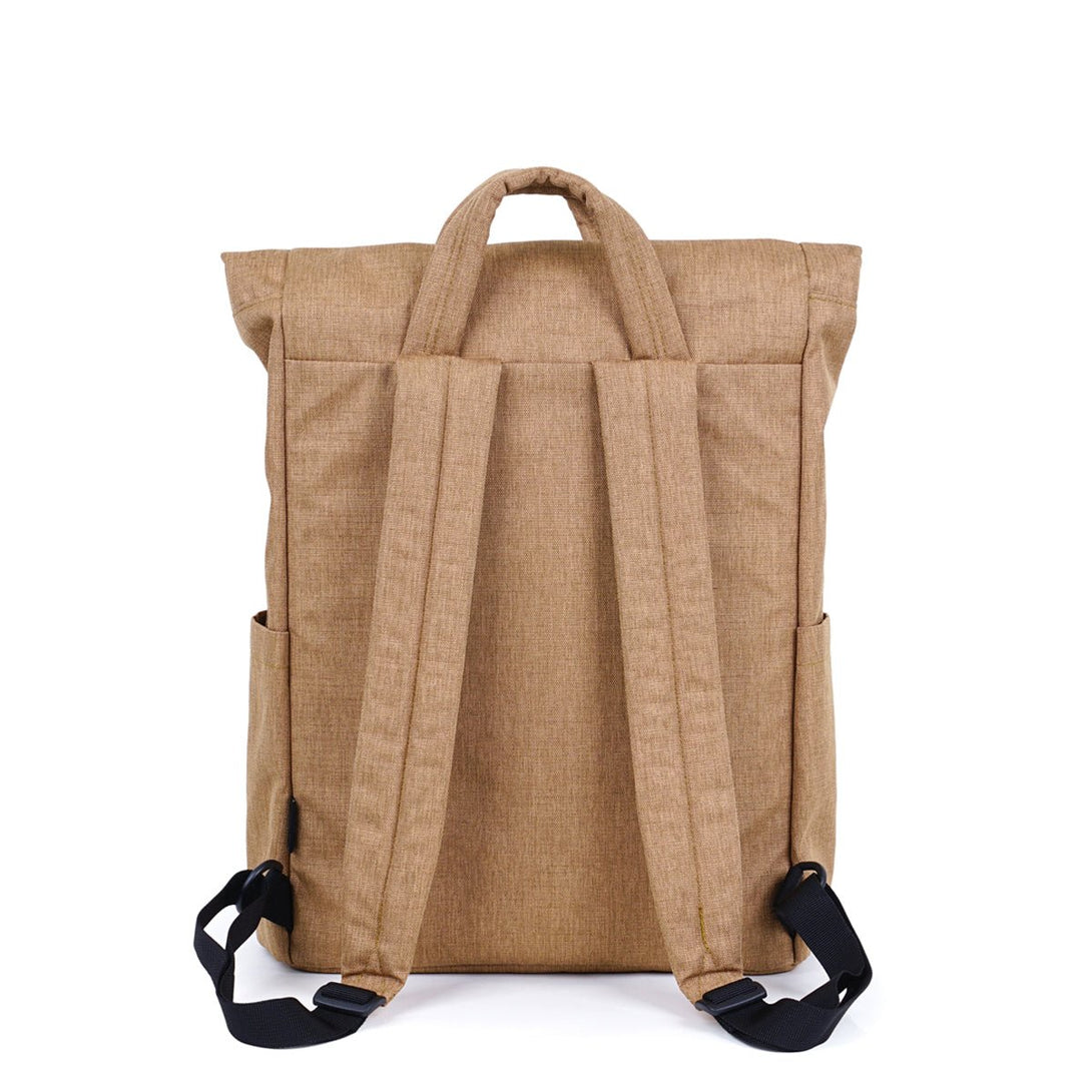 TATE (ECO Edition) - All Day Backpack - HELLOLULU LIVING SOLUTIONS. Teak Brown