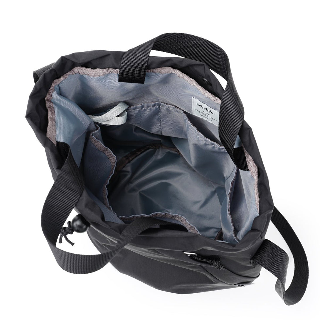 COWAN - 2 Sided Bucket Bag - HELLOLULU LIVING SOLUTIONS. Black