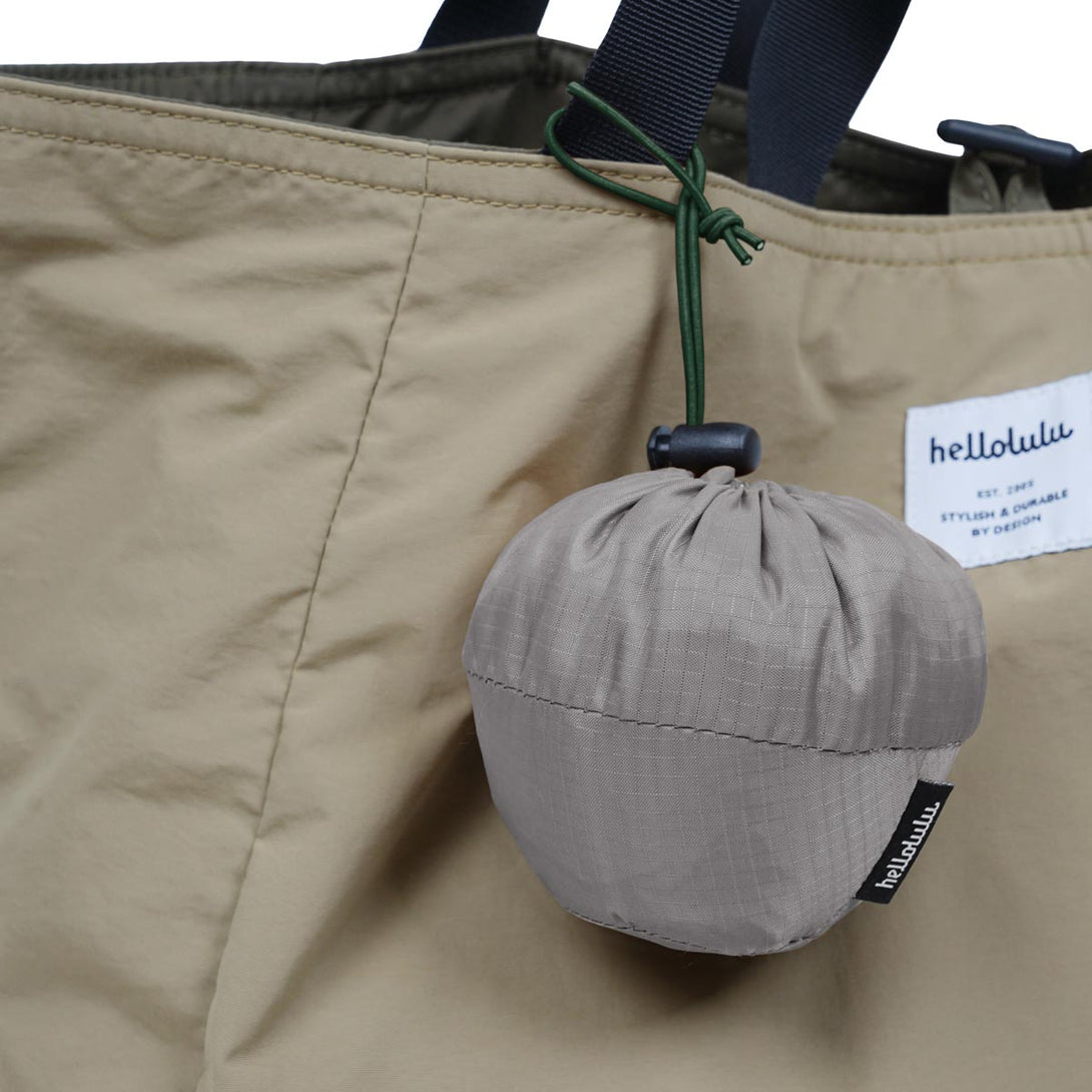 OLE - 17L Packable Market Bag - HELLOLULU LIVING SOLUTIONS. Shark Gray