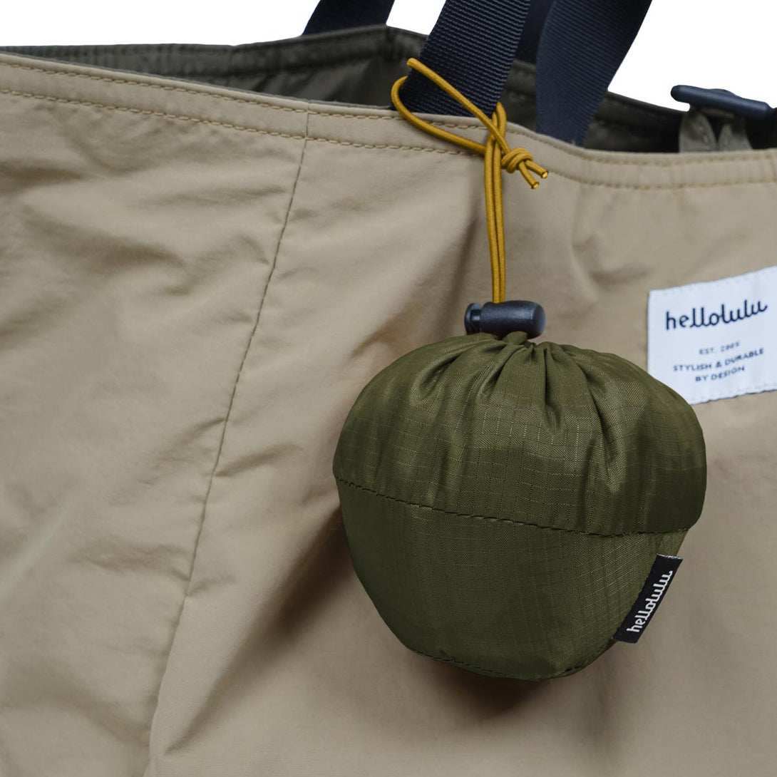 OLE - 17L Packable Market Bag - HELLOLULU LIVING SOLUTIONS. Juniper Green